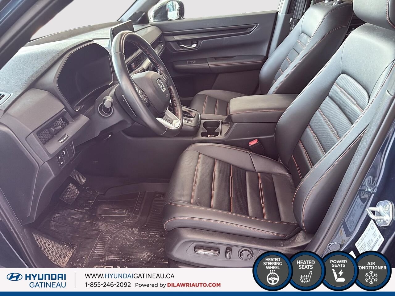 Honda CR-V hybride EX-L *** hybride , bas millage , carfax clean *** 2024 Bleu Ottawa & Gatineau - photo #6