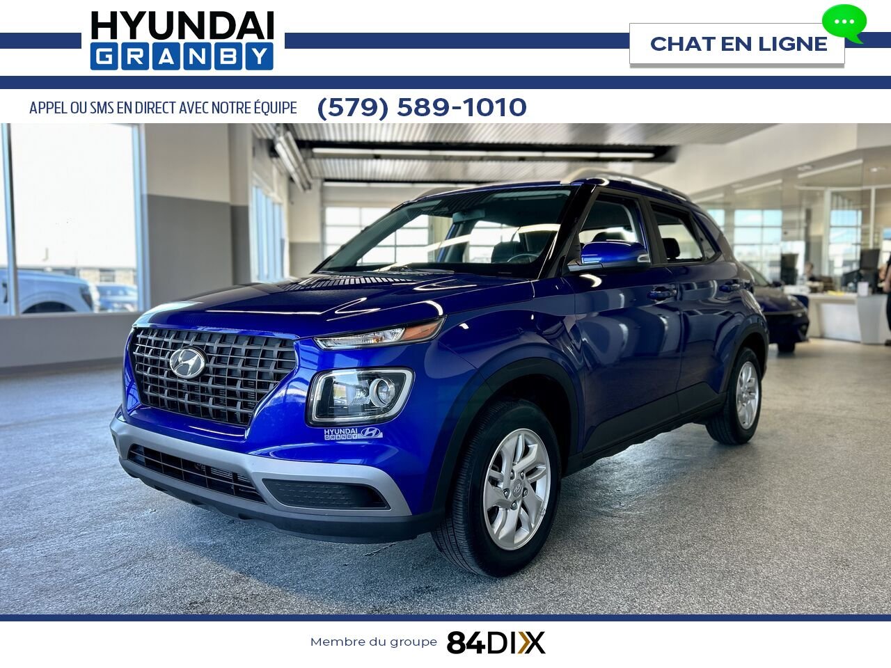 2024 Hyundai Venue Blue Granby - photo #3