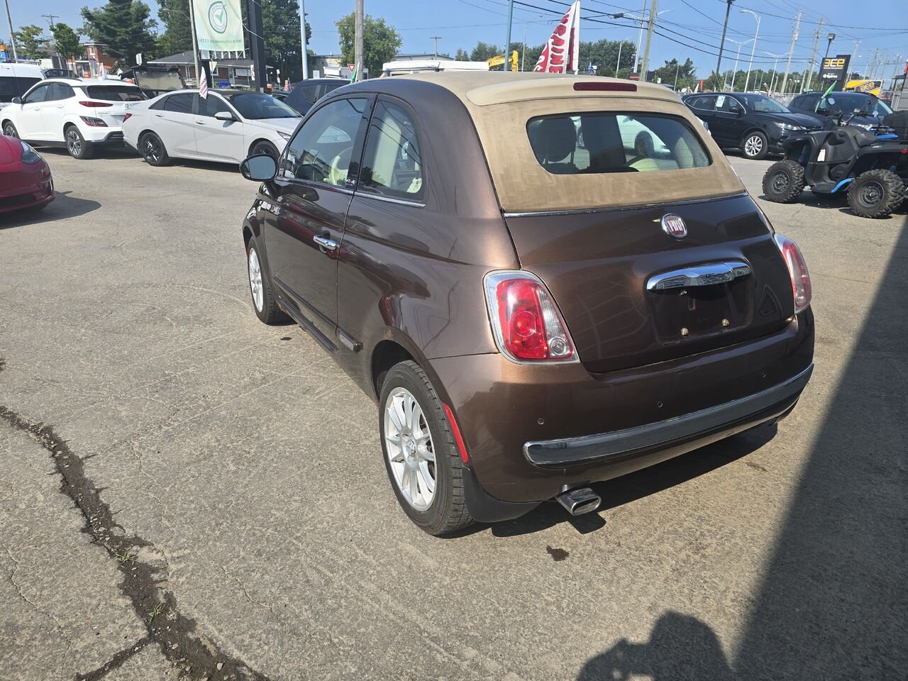 2012 FIAT 500 Brown  - photo #2