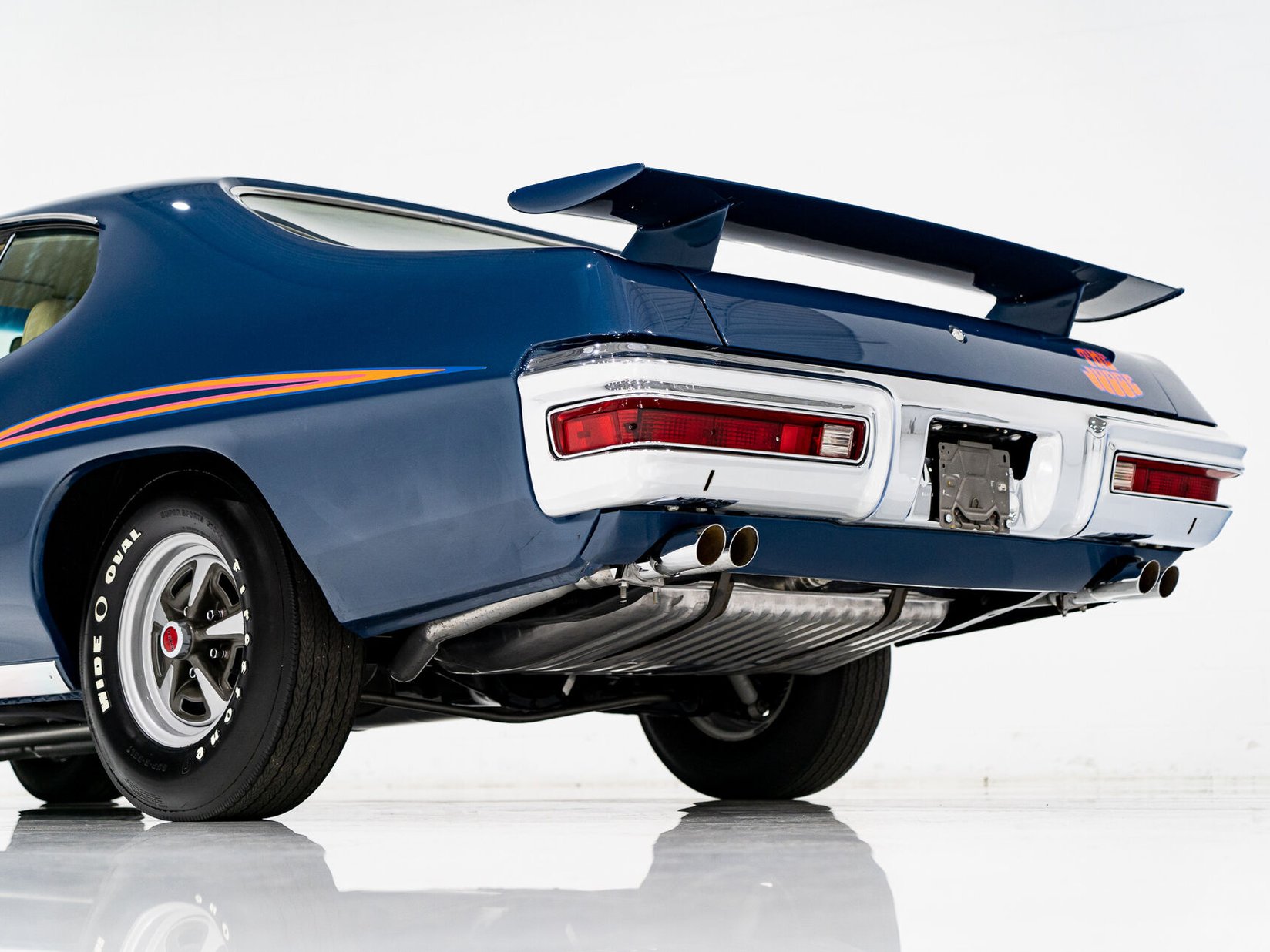 1970 Pontiac GTO The Judge Matching# Ram Air III 4-speed **PRIX EN USD** Blue Montreal - photo #28