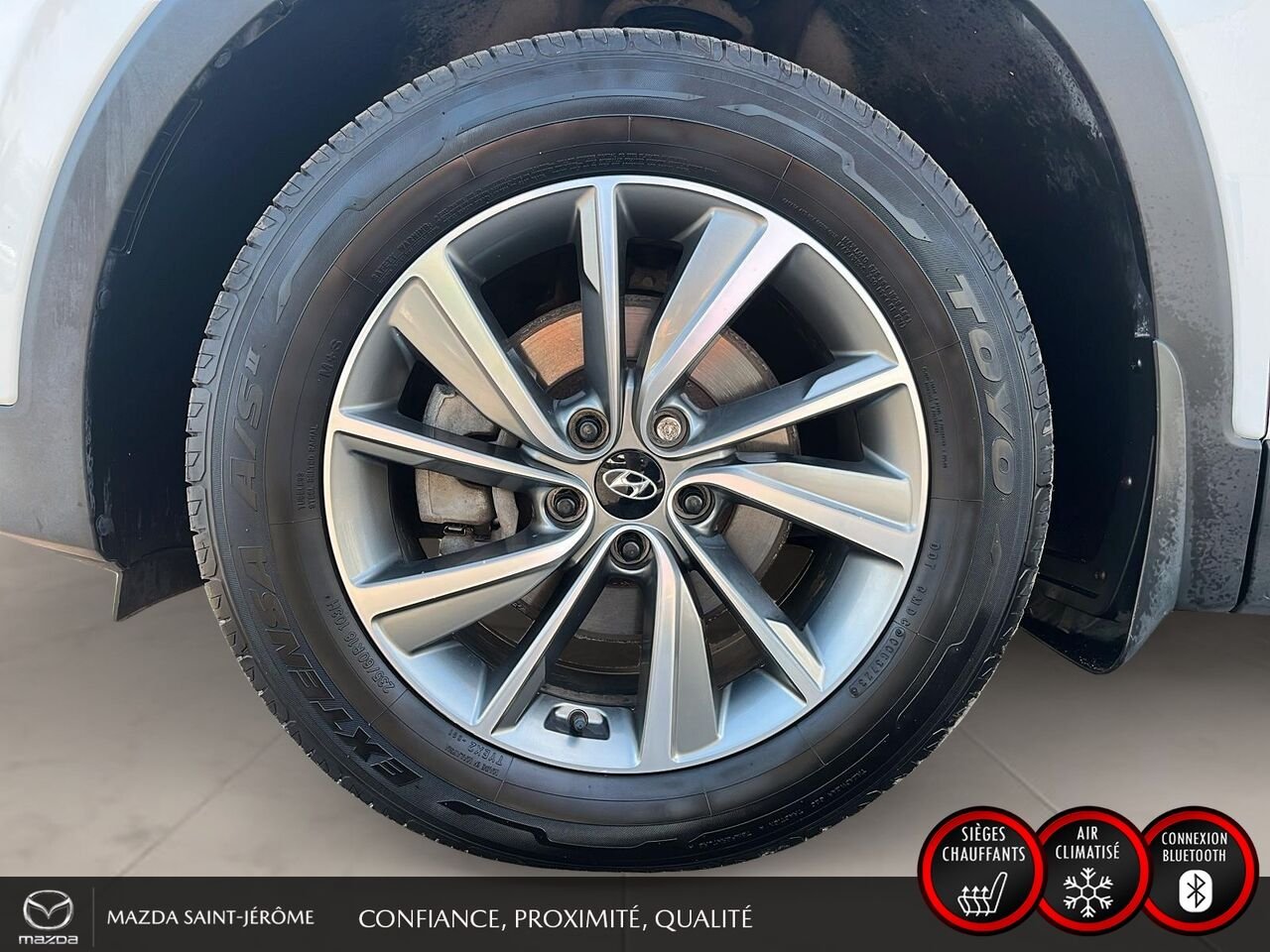 2019 Hyundai Santa Fe 2.4L PREFERRED | AWD | VOLANT CHAUFFANT | RÉG. ADAPTATIF | White Saint-Jérôme - photo #11