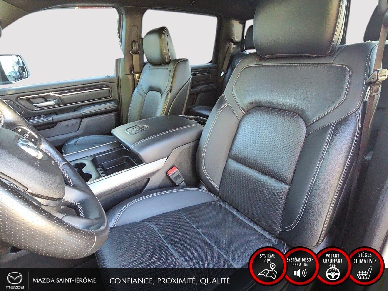 2022 Ram 1500 Sport | caisse de 5 pi 7 po | CUIR | 4X4 | White Saint-Jérôme - photo #18