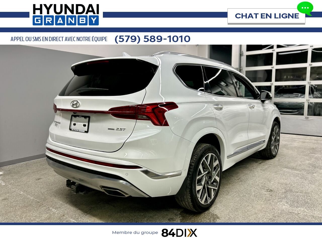 2022 Hyundai Santa Fe White Granby - photo #6