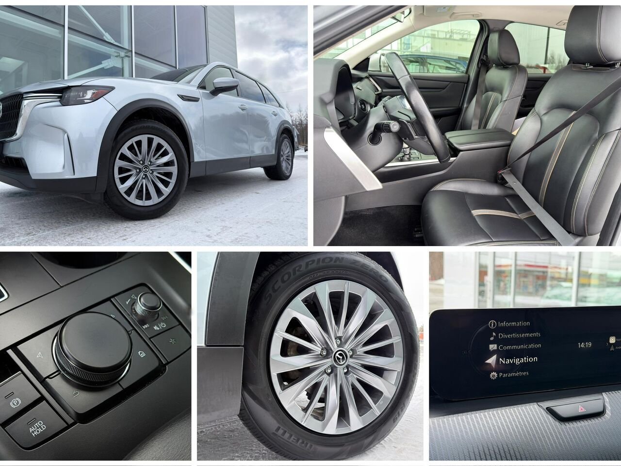 Mazda CX-90 hybride léger 2024 Argent Notre-Dame-des-Prairies - photo #13