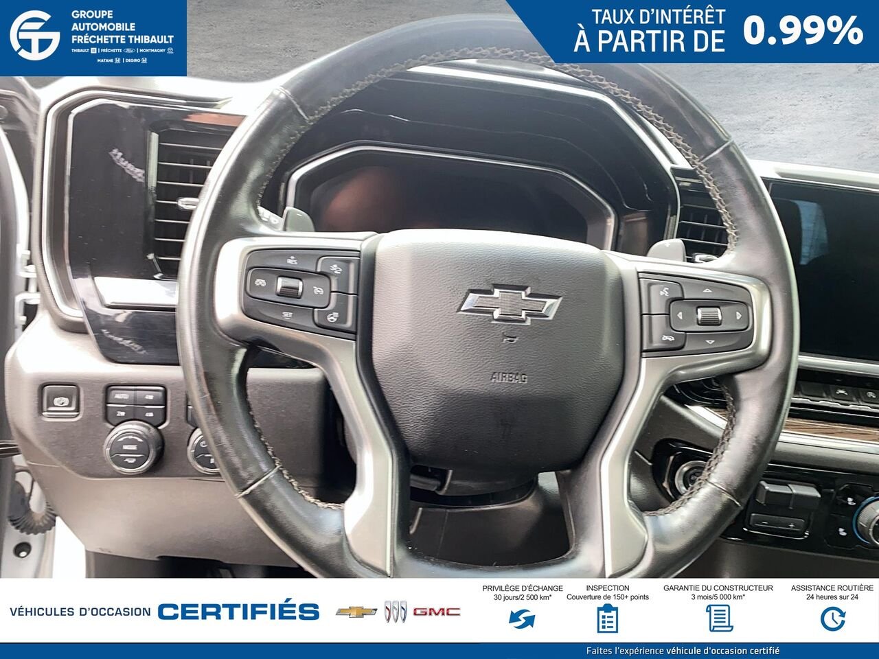 2024 CHEVROLET SILVERADO LT Trail Boss cabine multiplace 4RM 157 po White Montmagny - photo #10