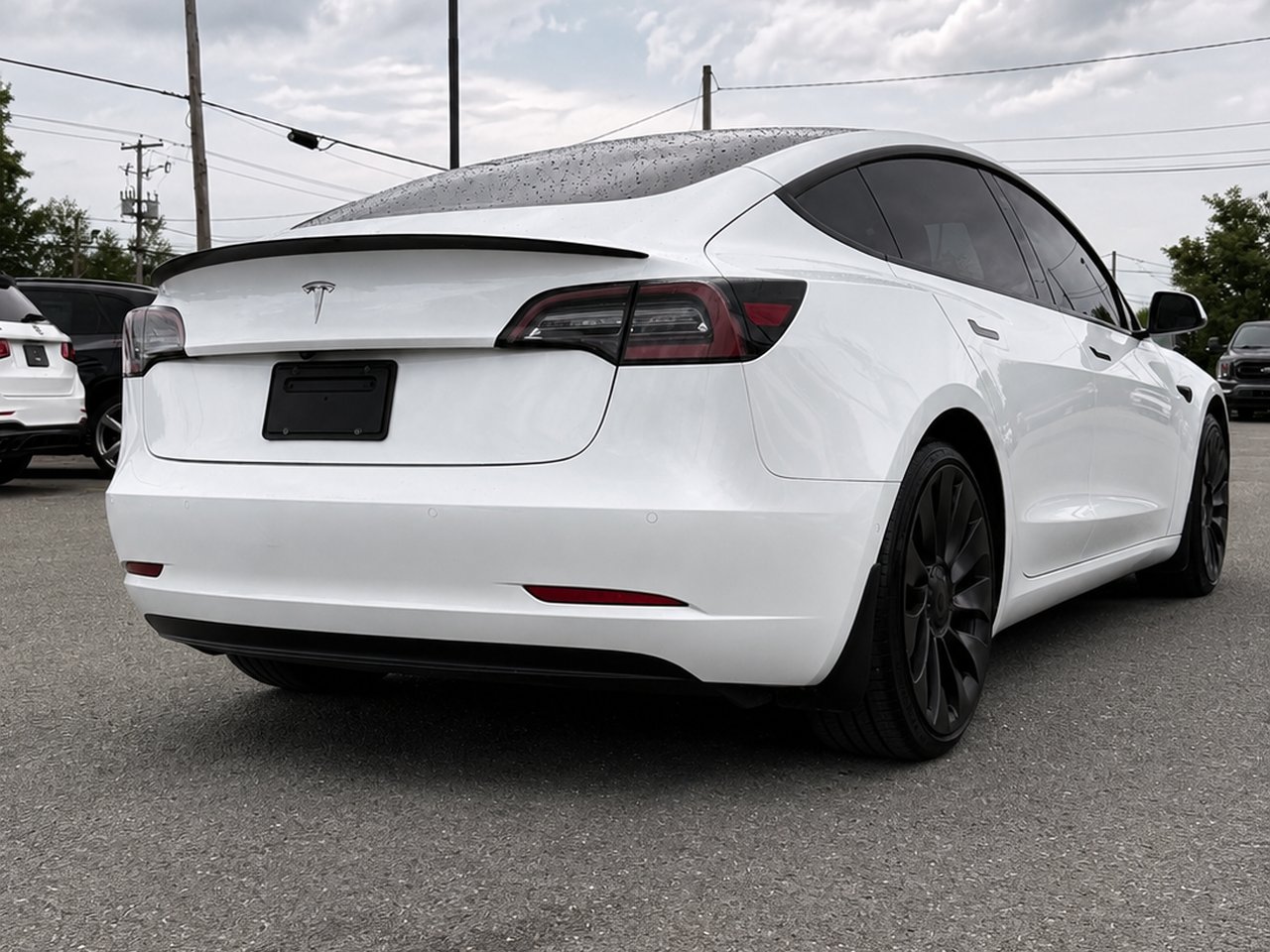 Tesla Model 3 Performance 2021 Blanc Granby - photo #6
