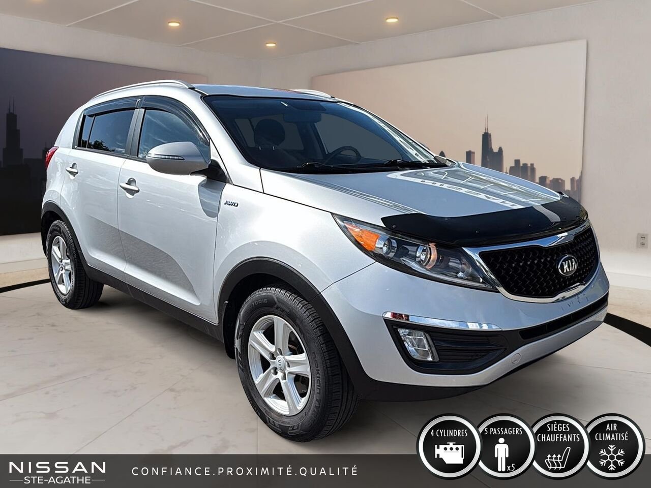 2016 Kia Sportage LX| AWD|BANC CHAUFFANT Silver Saint-Jérôme - photo #2