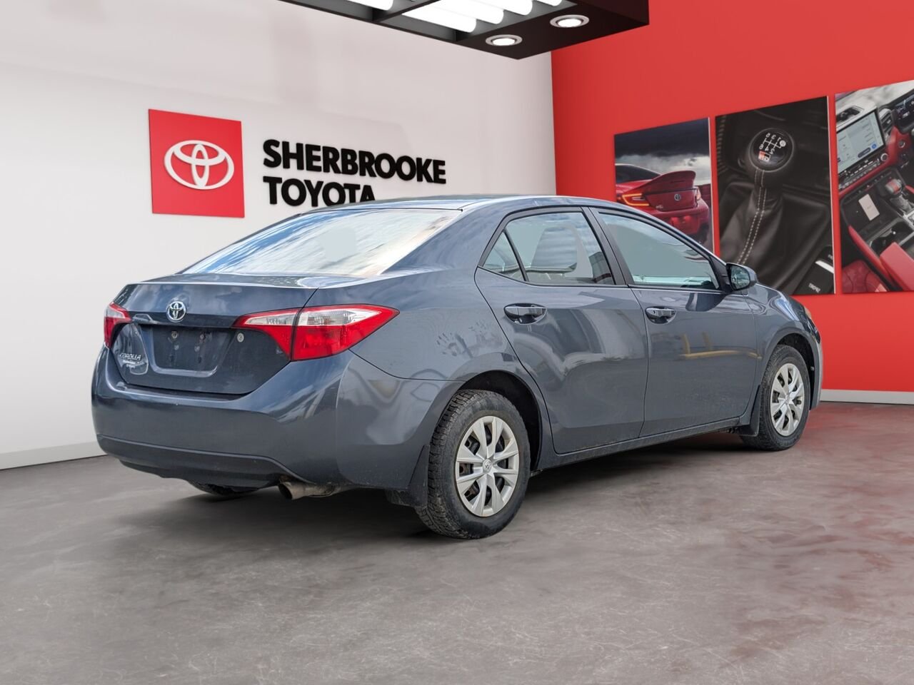 2014 Toyota Corolla 2T1BURHEXEC047051 Blue Sherbrooke - photo #3
