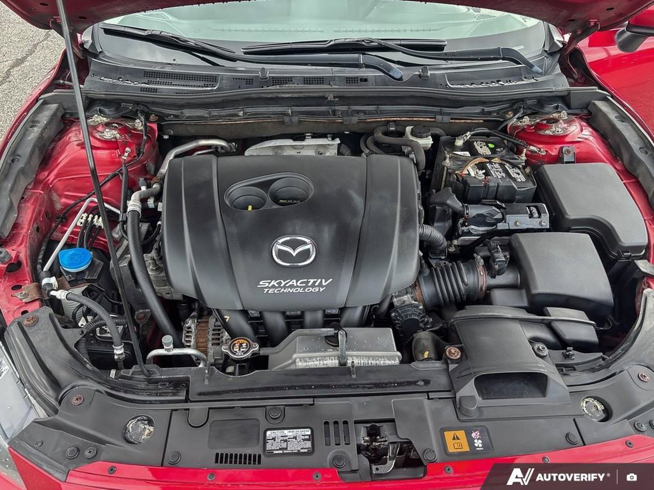 2017 Mazda Mazda3 JM1BN1K79H1121688 Red Mirabel - photo #12