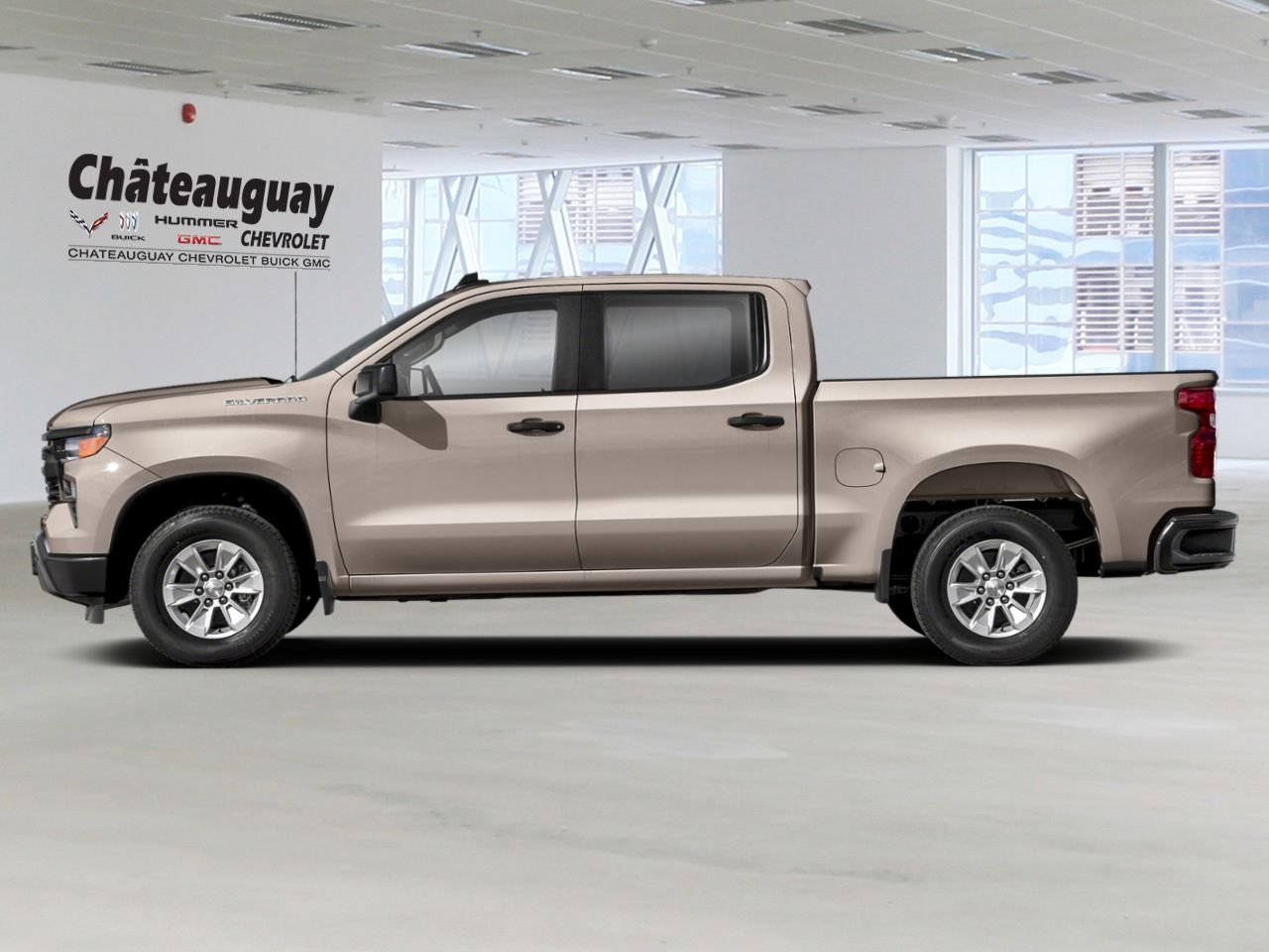 2026 CHEVROLET Silverado 1500 K1500 SILVERADO CREW CAB CUSTOM STD/BOX (1CX) TK White Sands Châteauguay - photo #1