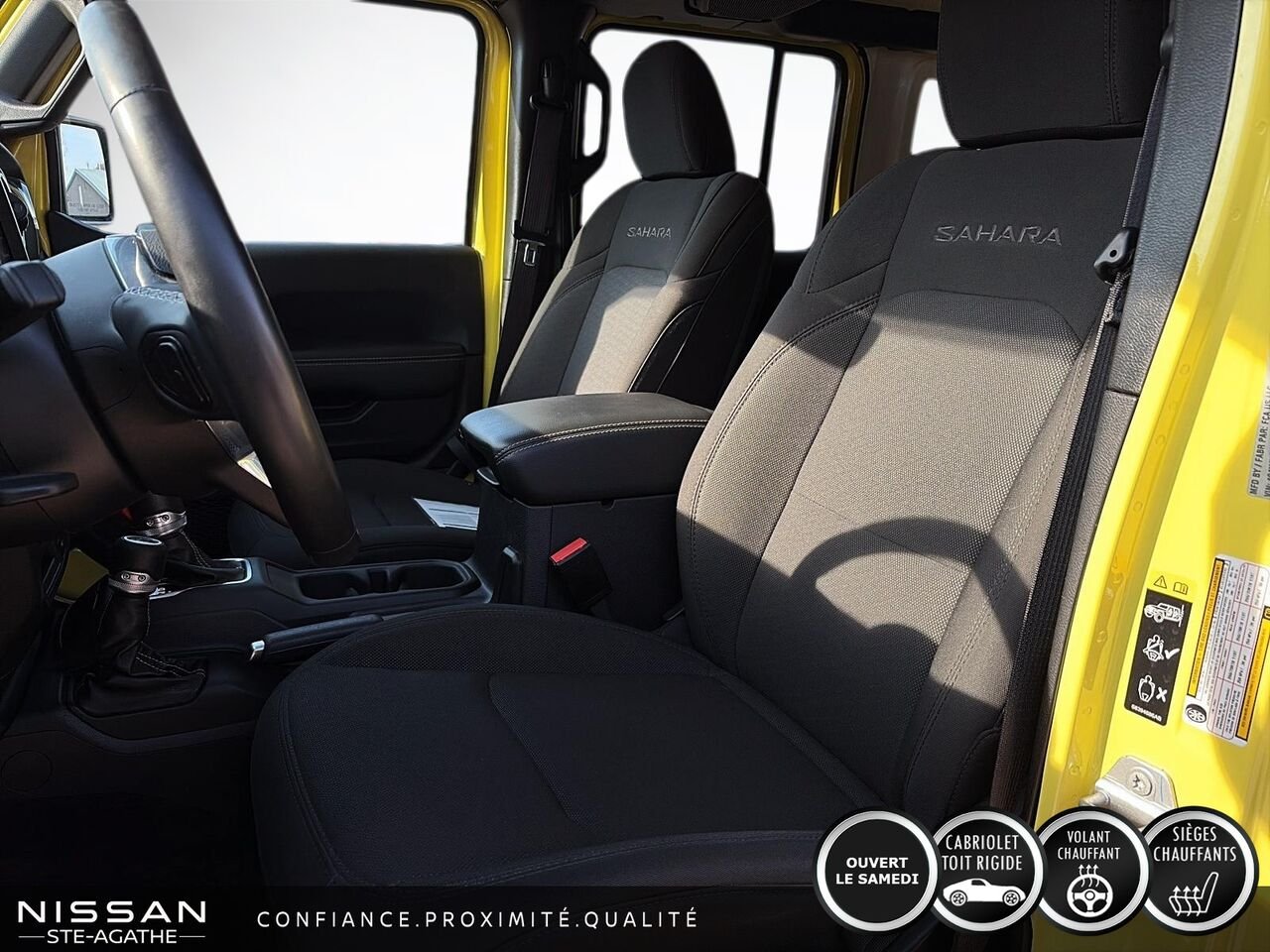 Jeep Wrangler Sahara | V6 | 4X4 | 4 PORTES | 2023 Jaune Saint-Jérôme - photo #7