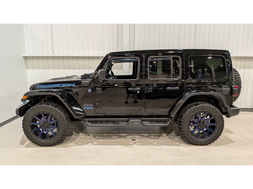 2022 Jeep Wrangler 4xe Unlimited Rubicon 4x4 Black Val-David - photo #4