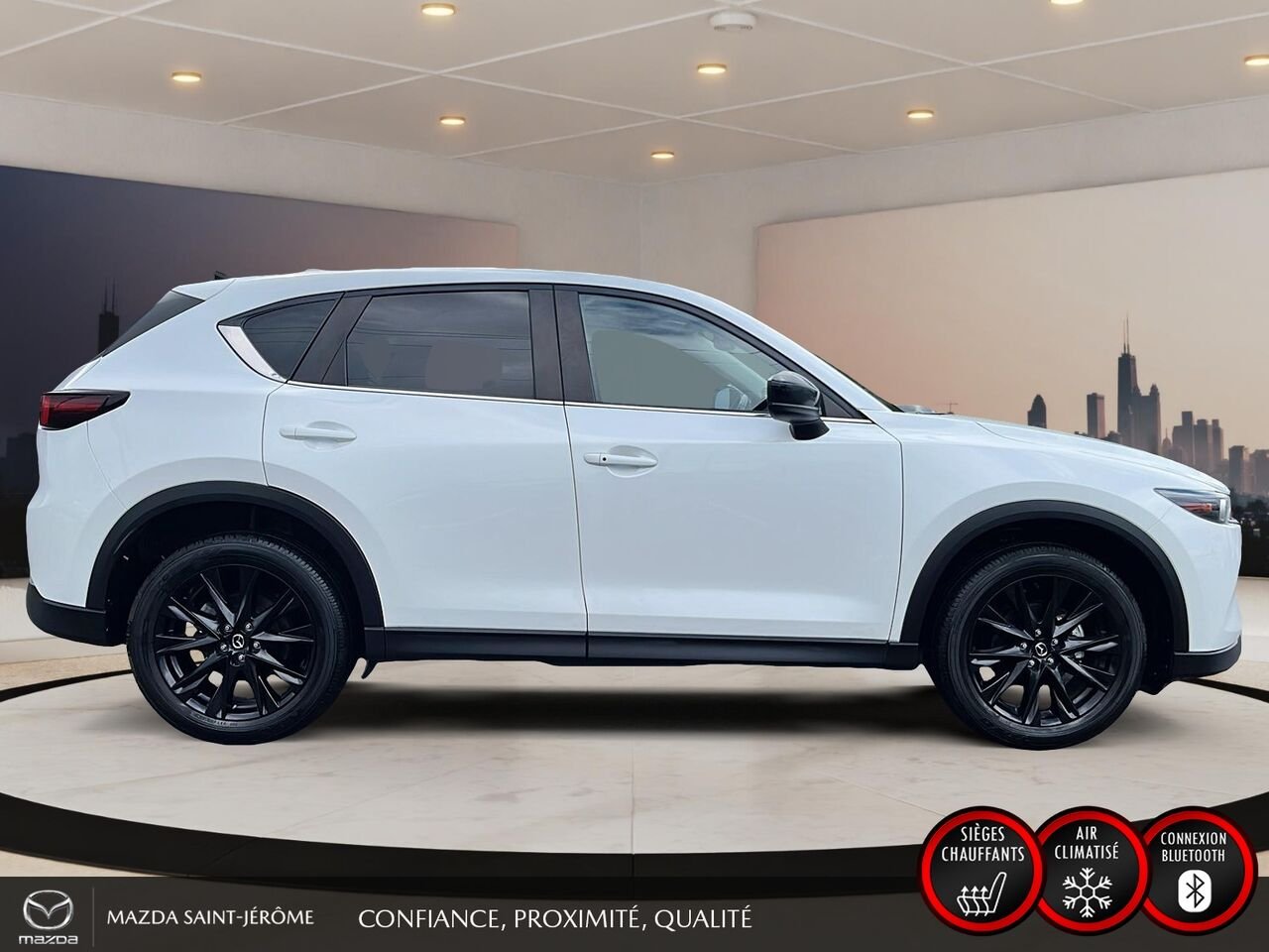 2022 Mazda CX-5 Édition Kuro | TOIT OUVRANT | CUIR | AWD | White Saint-Jérôme - photo #4