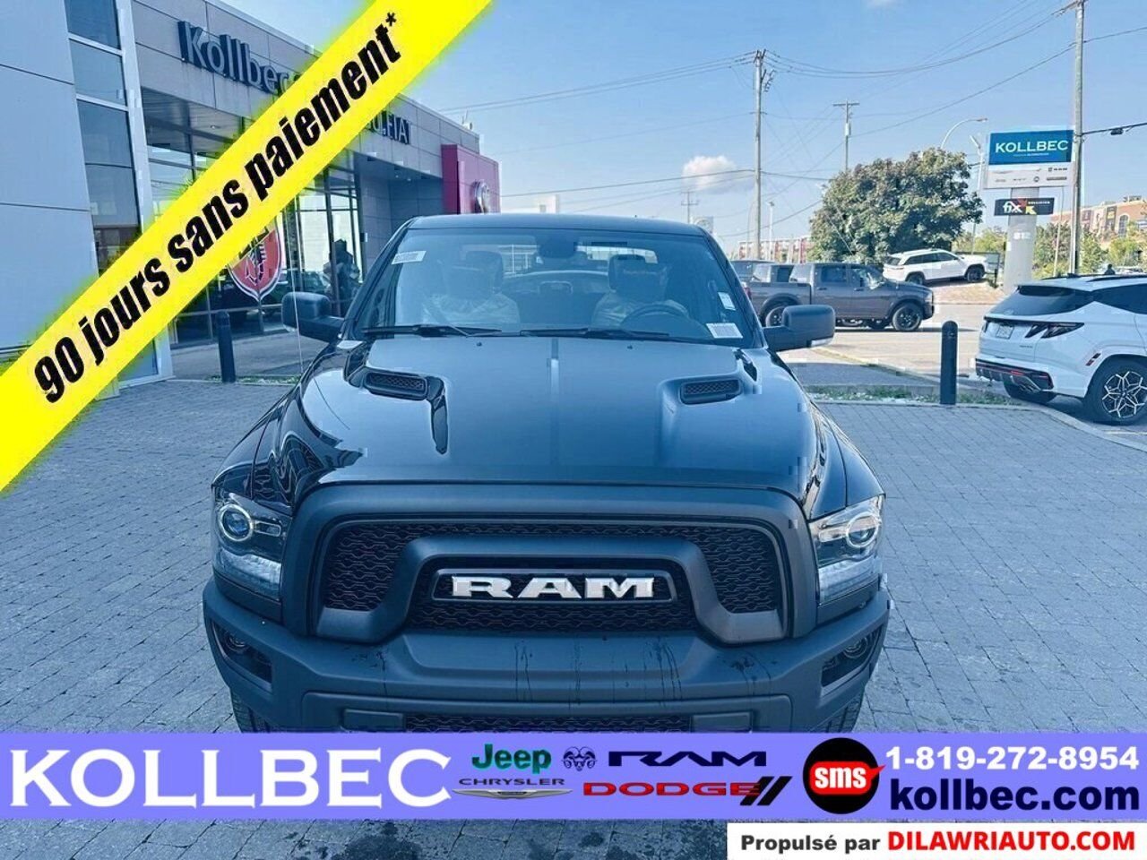 Ram 1500 Classic Warlock cabine d'équipe 4x4 2024 Couche nacrée cristal noir étincelant Ottawa & Gatineau - photo #1