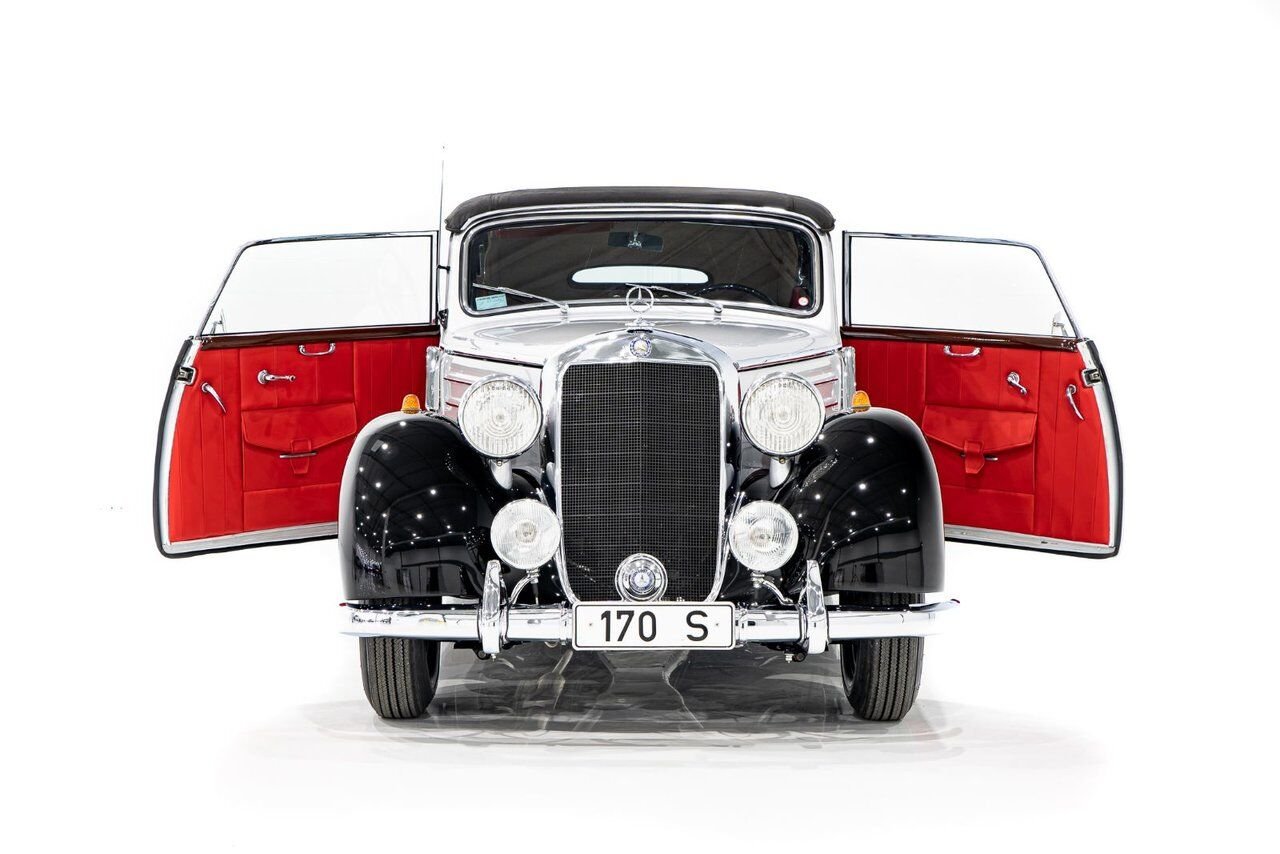 1950 Mercedes-Benz 170S Cabriolet B Wonderfully Presented Old Restoration Grey Montreal - photo #36