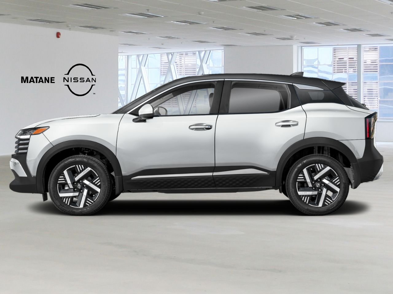 NISSAN Kicks 2026 Blanc d'Aspen triple couche/Noir intense Matane - photo #2