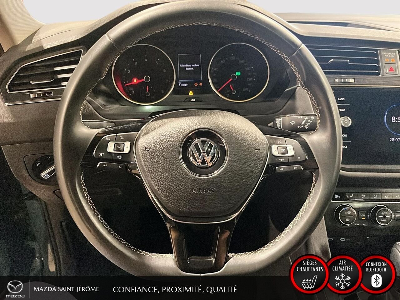 2021 Volkswagen Tiguan Comfortline | TOIT PANORAMIQUE | CUIR | 4MOTION | Grey Saint-Jérôme - photo #13