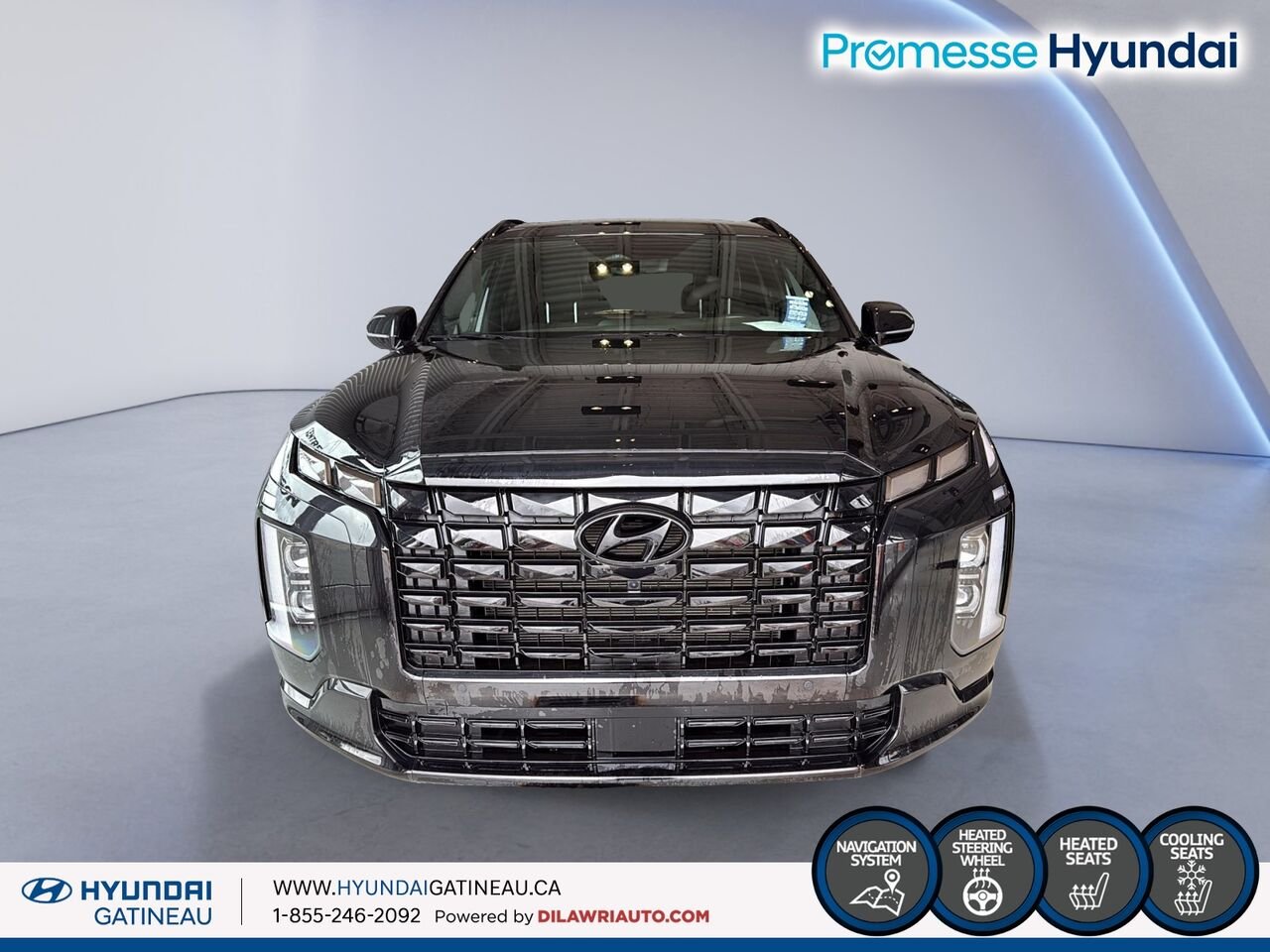 2025 Hyundai Palisade Ultimate Calligraphy *** BLACK EDITION , toute equipe , bas millage *** Black Ottawa & Gatineau - photo #1