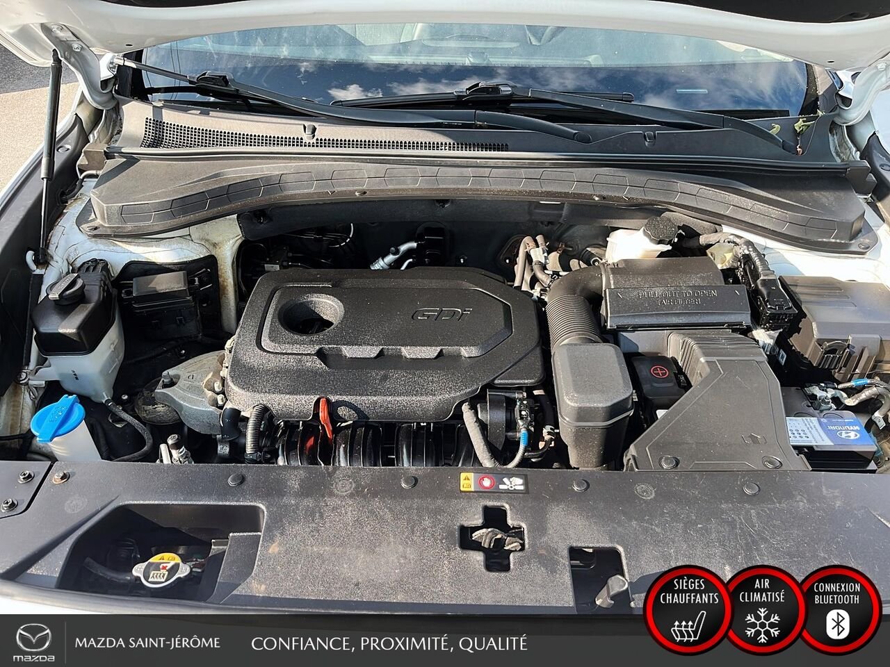 2019 Hyundai Santa Fe 2.4L PREFERRED | AWD | VOLANT CHAUFFANT | RÉG. ADAPTATIF | White Saint-Jérôme - photo #23