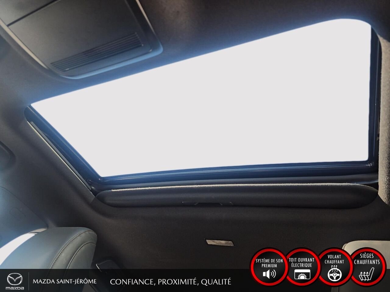 2022 Mazda Mazda3 Sport GT | CUIR | TOIT OUVRANT | AUTOMATIQUE | Black Saint-Jérôme - photo #18