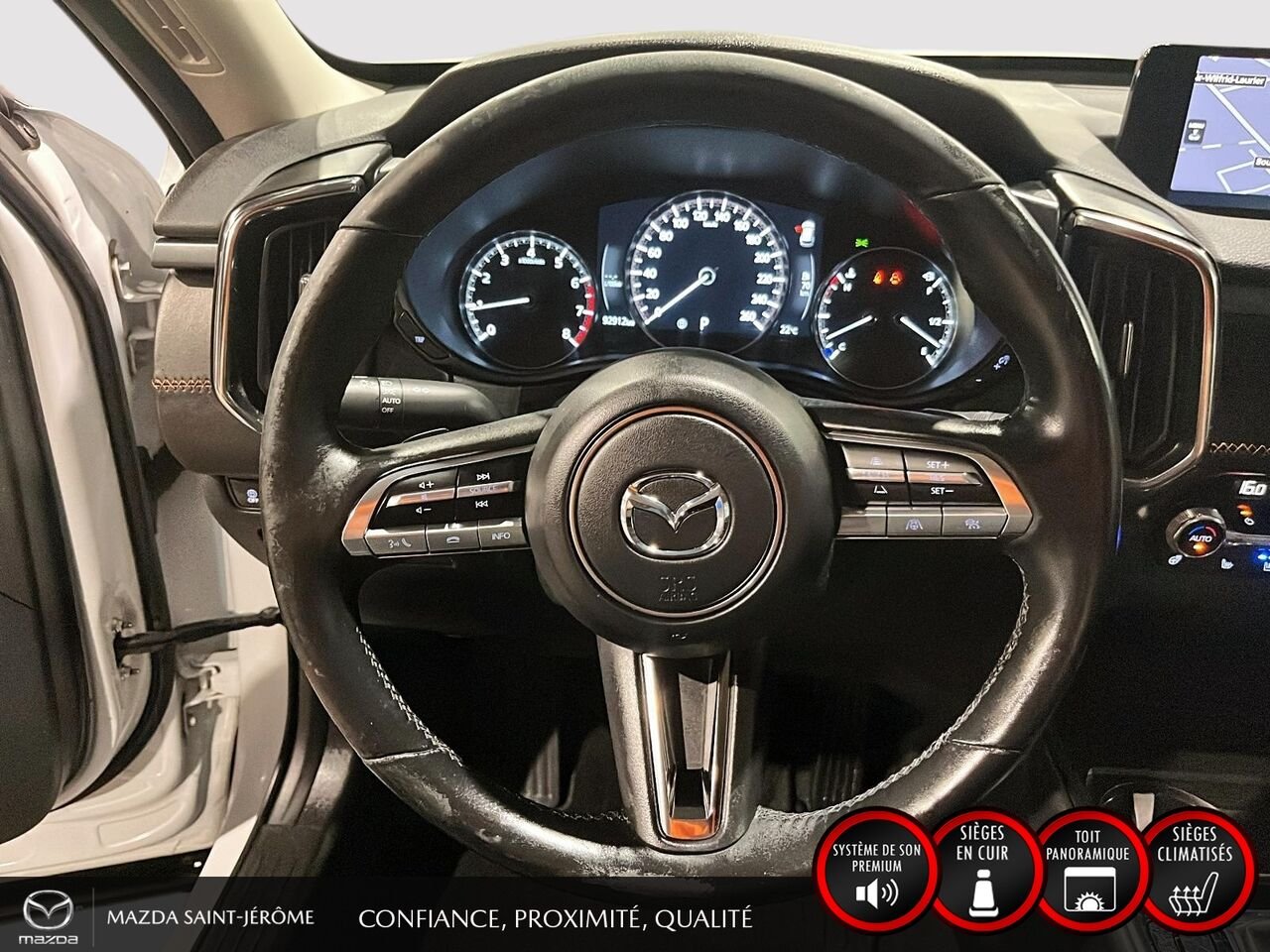2023 Mazda CX-50 GT avec moteur turbo | TOIT PANORAMIQUE | ENSEMBLE DE REMORQUAGE | CUIR | AWD White Saint-Jérôme - photo #12
