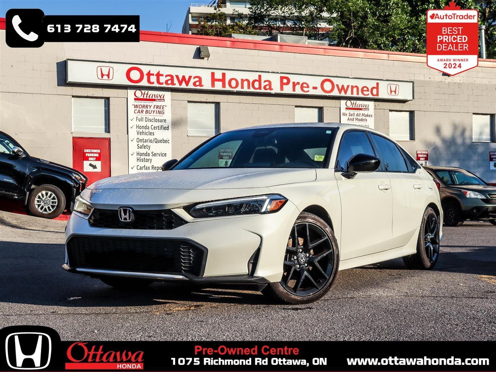 Honda Civic hybride berline 2025 White Ottawa & Gatineau - photo #0