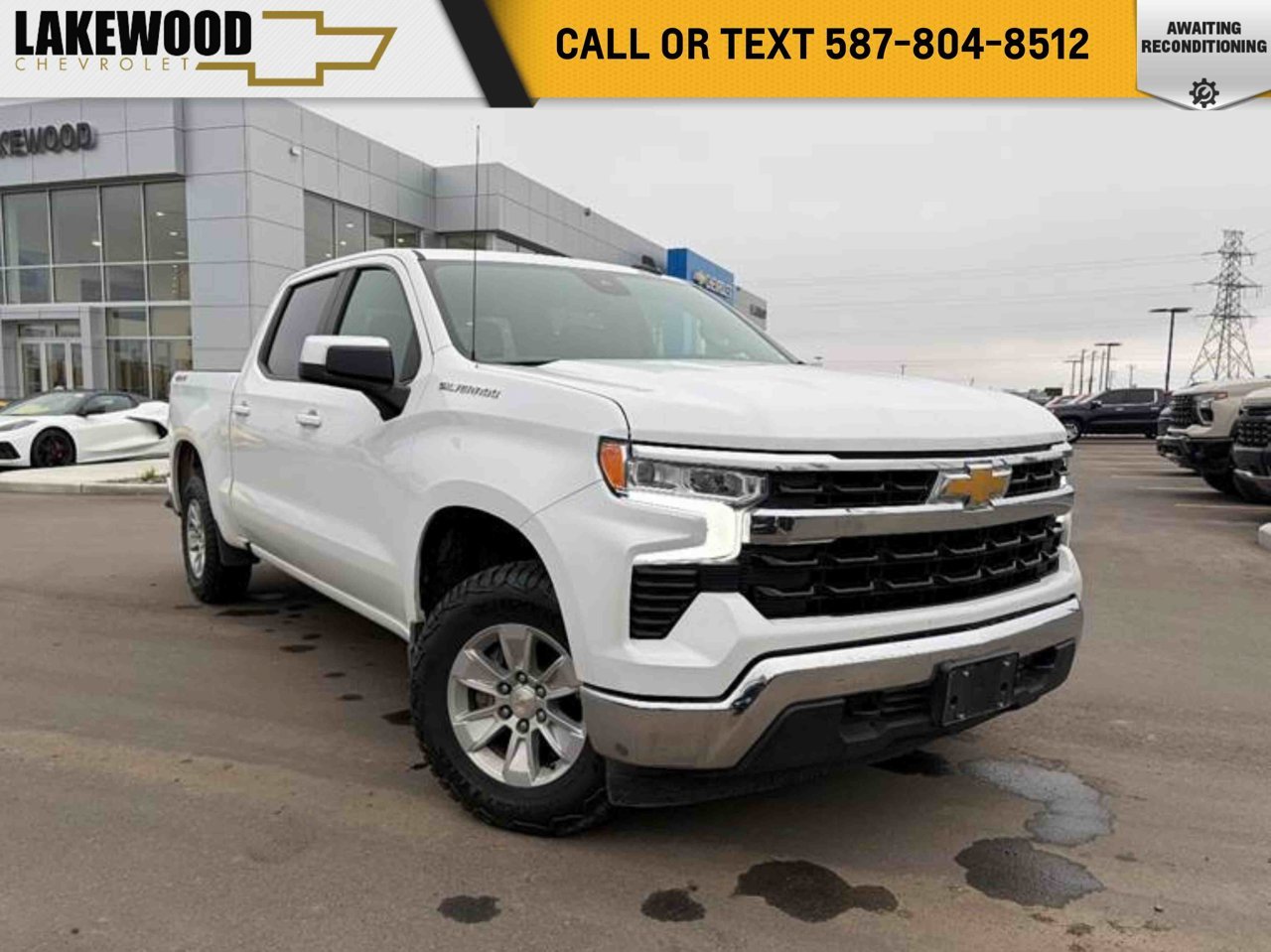 2025 Chevrolet Silverado 1500 4WD Crew Cab 147 LT White Sherwood Park - photo #0