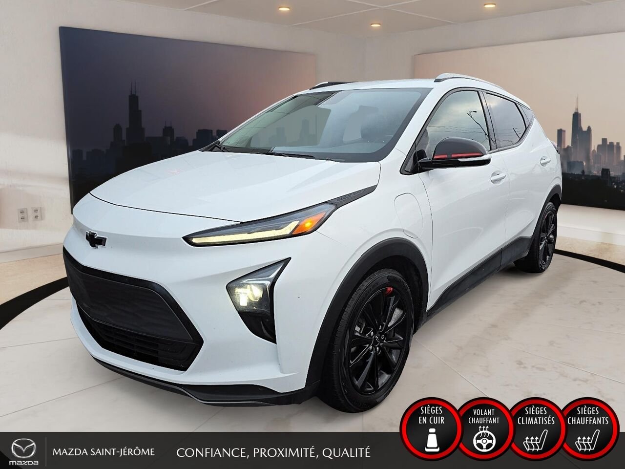 Chevrolet Bolt EUV LT REDLINE | CARPLAY SANS FIL | SIÈGES CHAUFFANTS | ANGLE MORT | 115 165 KM 2023 Blanc Saint-Jérôme - photo #0