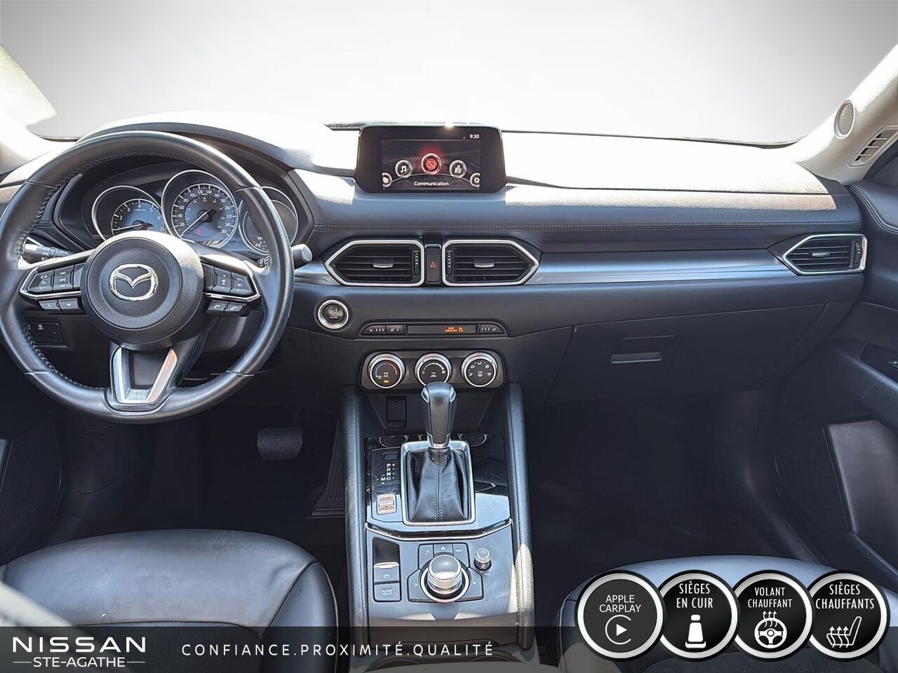 2020 Mazda CX-5 GS | AWD | SIMILICUIR | SIÈGES ET VOLANT CHAUFFANTS White Saint-Jérôme - photo #9