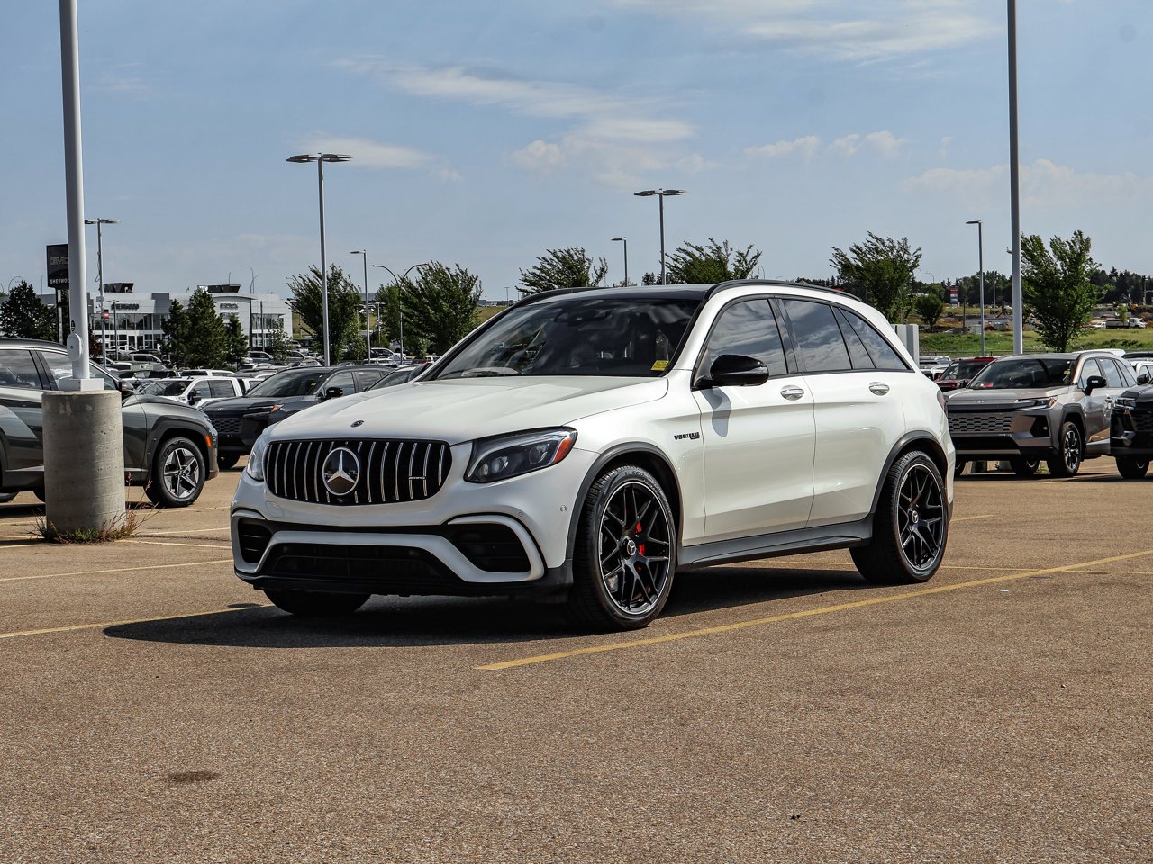 2019 Mercedes-Benz GLC AMG GLC 63 S 4MATIC+ SUV designo Diamond White Sherwood Park - photo #3