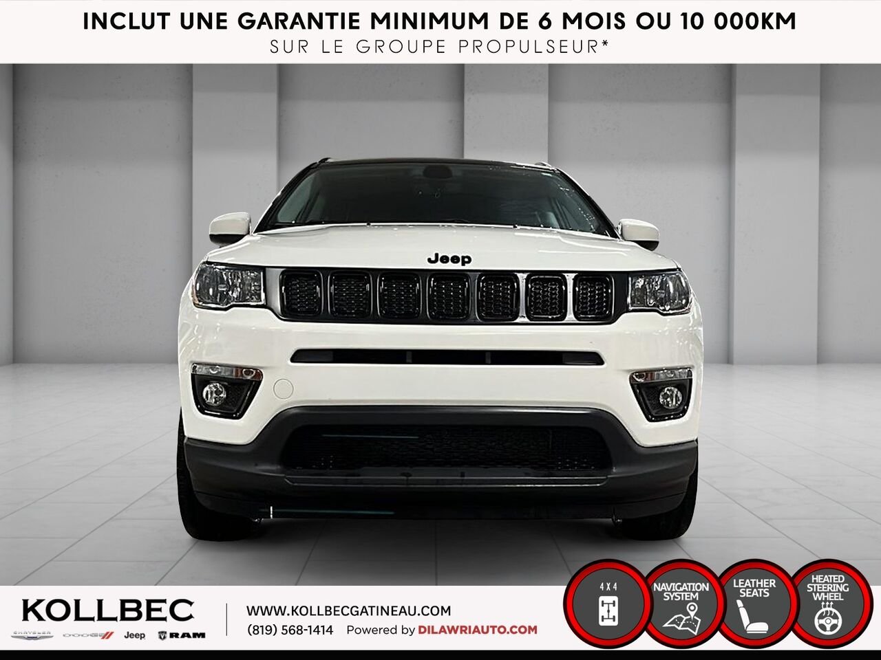 Jeep Compass NORTH AWD 2020 Blanc Ottawa & Gatineau - photo #10