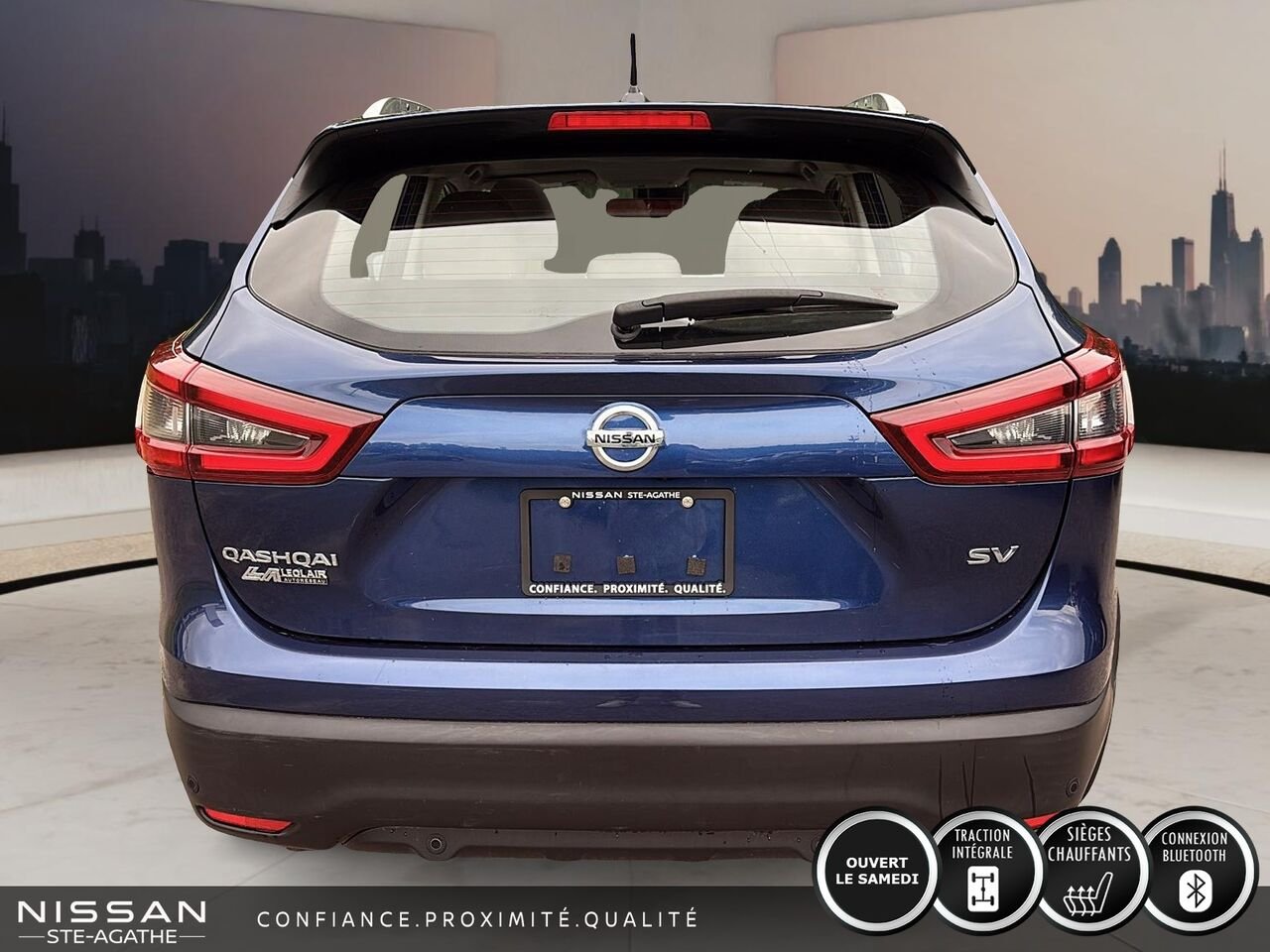2021 Nissan Qashqai SV TA CVT Blue Saint-Jérôme - photo #3