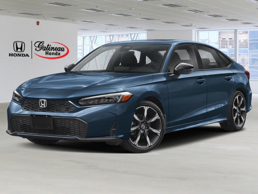 2026 Honda Civic hybride berline 2026 BLEU OCÉANIQUE NACRÉ (B-645P)-NOIR
