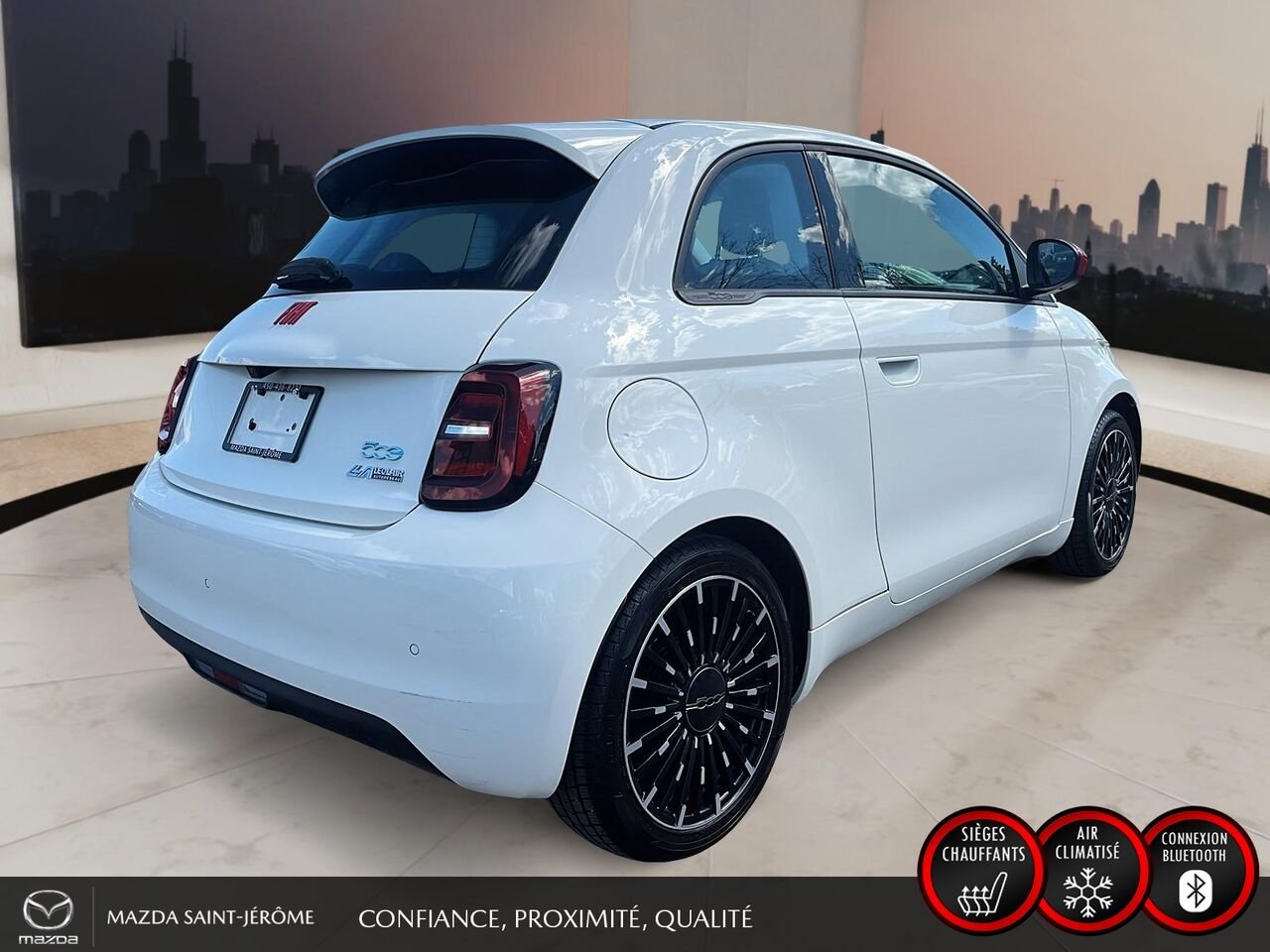 FIAT 500e Édition (RED) | CLEAN CARFAX | 2024 Blanc Saint-Jérôme - photo #5