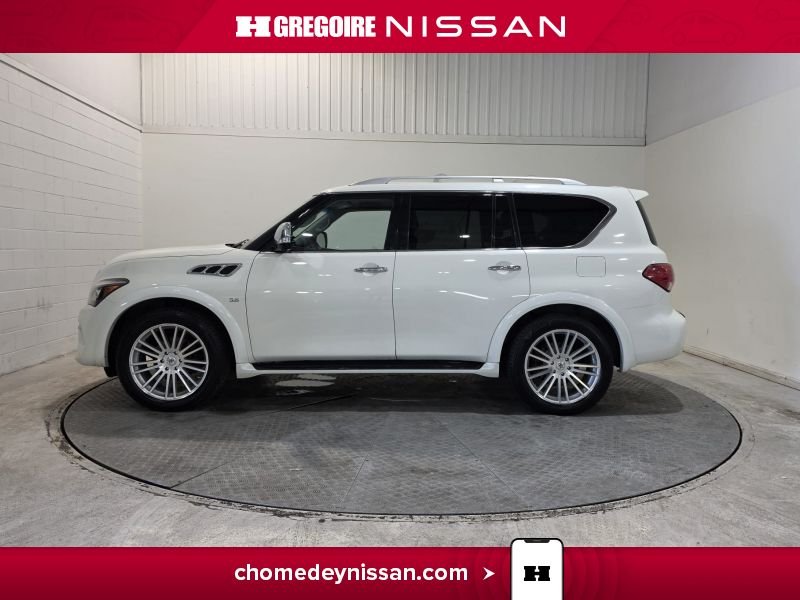 Infiniti QX80 CS6950 | Cuir * Toit * GPS * 7 Places 2017 Blanc Laval - photo #4