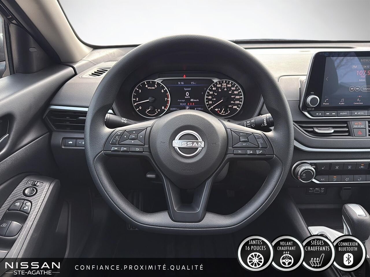 Nissan Altima 2.5 S | AWD | 46 902 KM | UN SEUL PROPRIÉTAIRE | CAMÉRA DE RECUL 2025 Noir Saint-Jérôme - photo #10