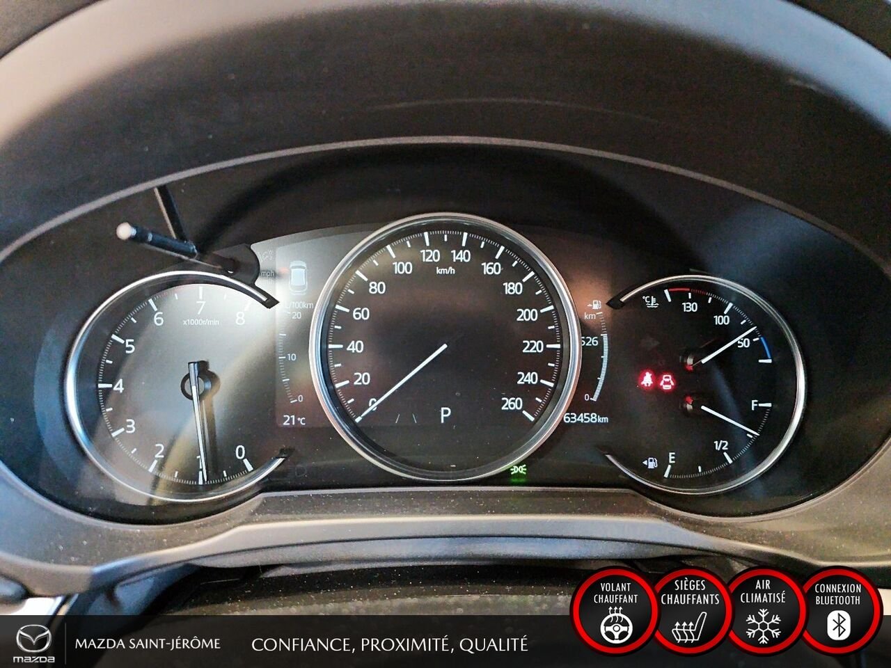 2024 Mazda CX-5 GS | AWD | SIMILICUIR | HAYON ÉLECTRIQUE | VOLANT CHAUFFANT Red Saint-Jérôme - photo #16