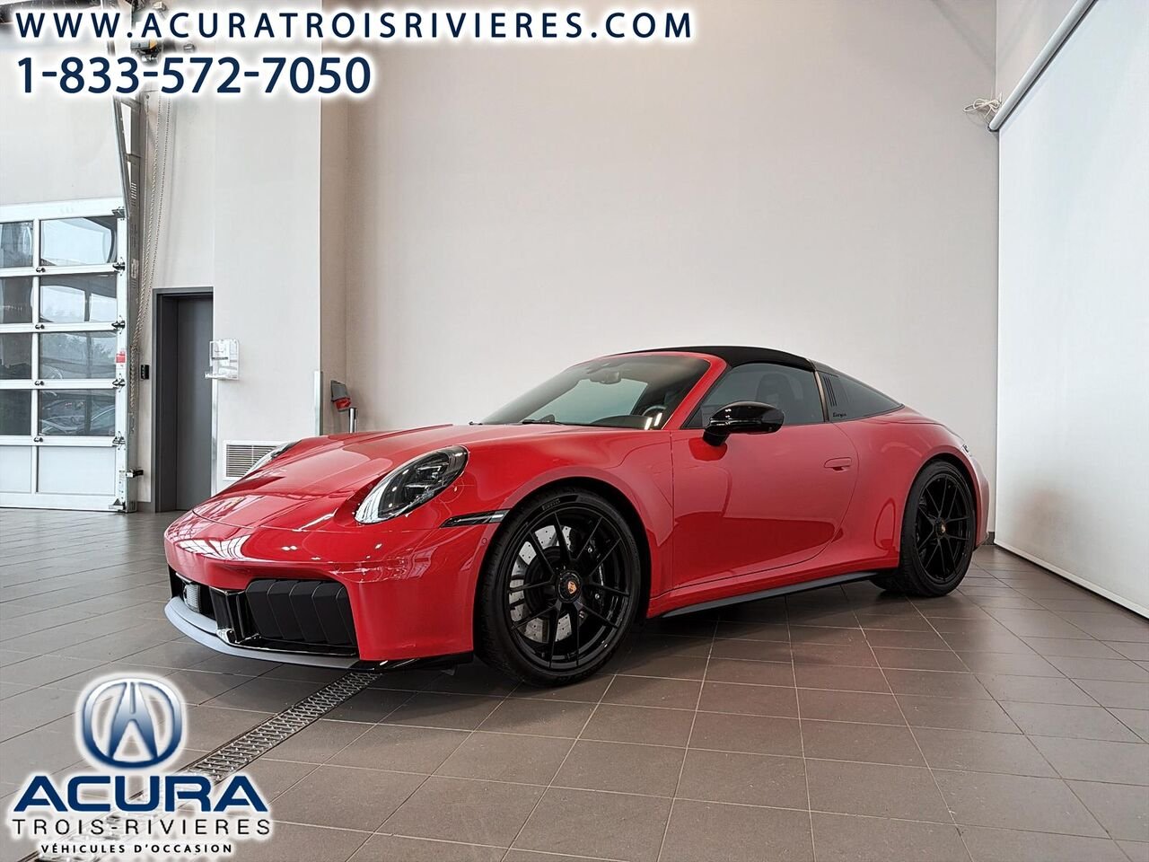 Porsche 911 TARGA 4 GTS T-HYBRID 2026 Rouge Trois-Rivières - photo #8