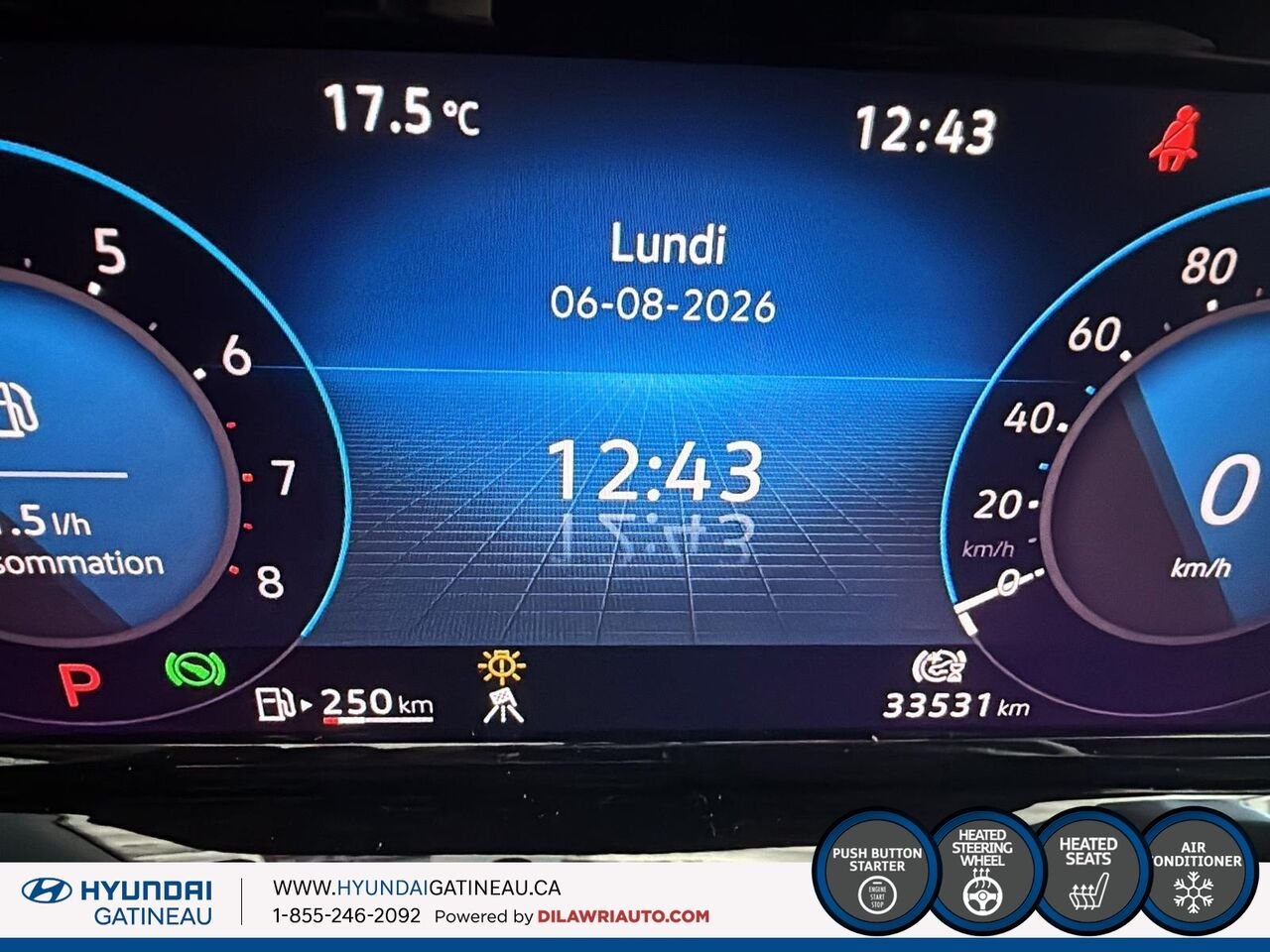 Volkswagen Golf GTI Autobahn*** DSG , SIEGES CHAUFFANTS , PNEUX ETE ET HIVER *** 2024 Gris Ottawa & Gatineau - photo #13