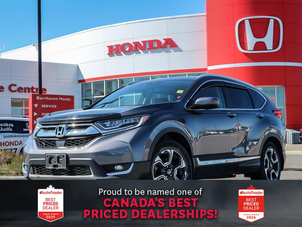Honda CR-V 4WD Touring 2017 Gray Ottawa & Gatineau - photo #0