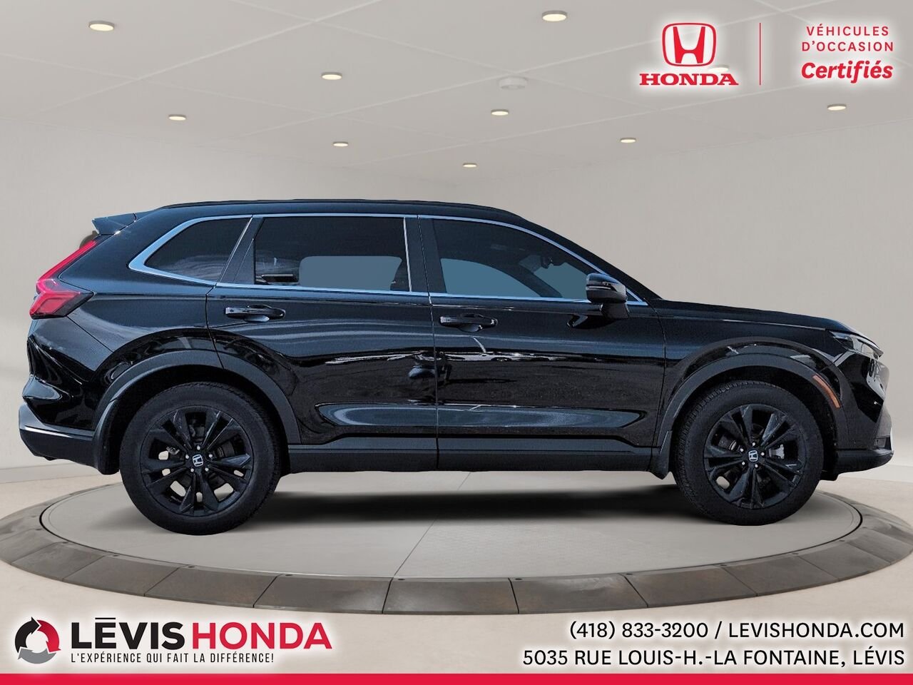 Honda CR-V Touring Hybride AWD Touring Traction Intégrale 2025 Noir Lévis - photo #6
