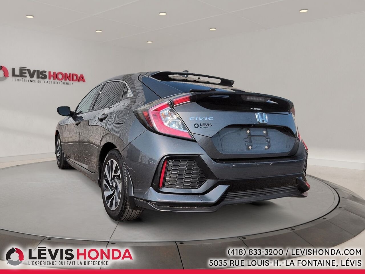 Honda Civic Hayon LX LX 5 portes BM 2017 Gris Lévis - photo #11