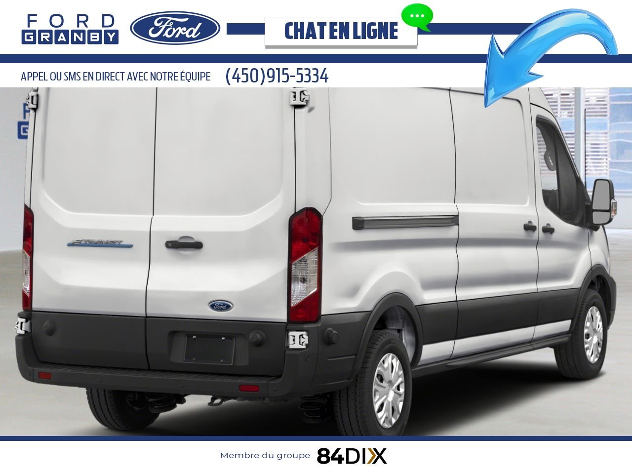Ford E-Transit fourgonnette utilitaire 2025 Blanc Oxford Granby - photo #1