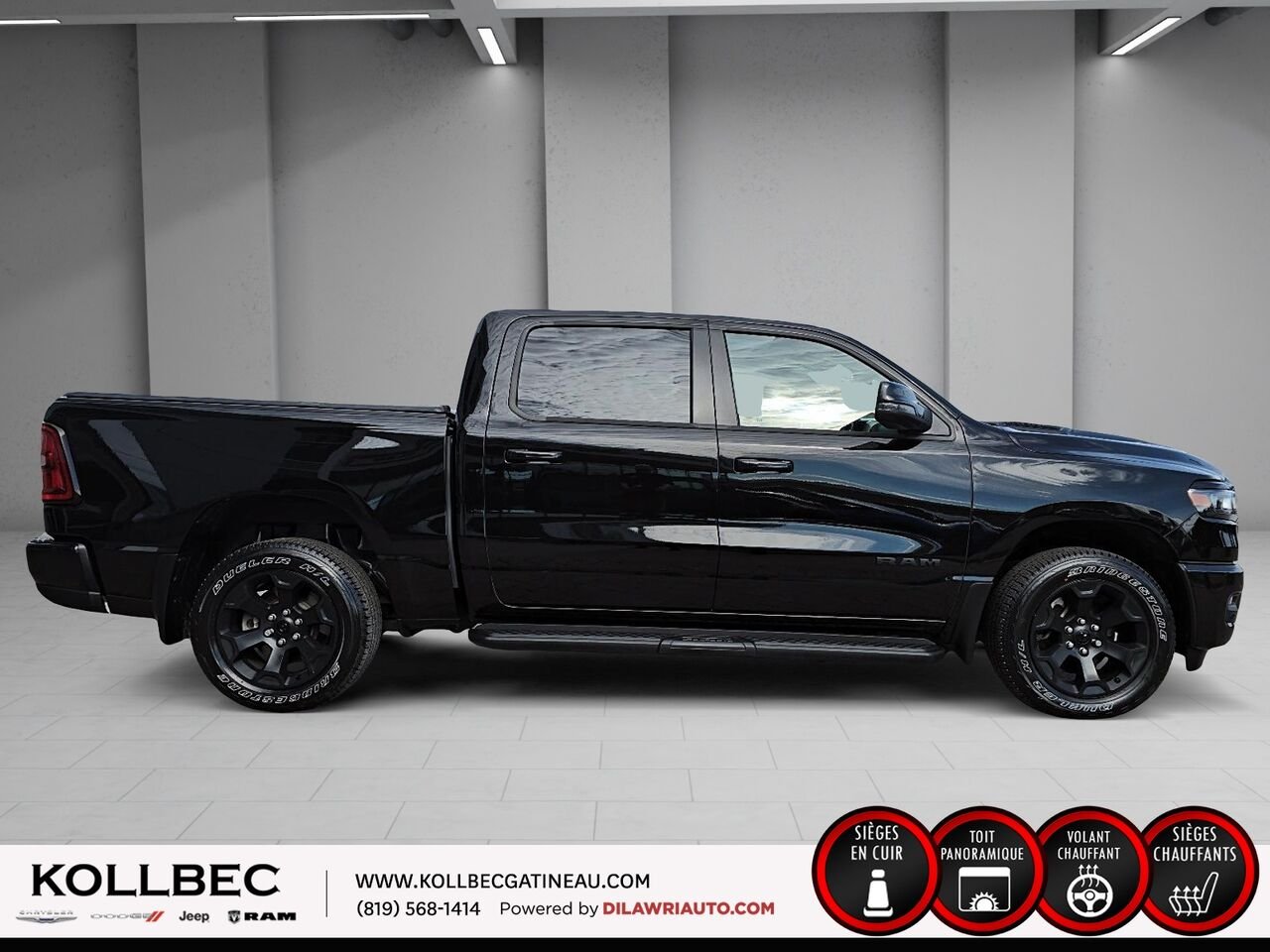 RAM 1500 SPORT Sport Crewcab 4x4 2025 Noir Ottawa & Gatineau - photo #13