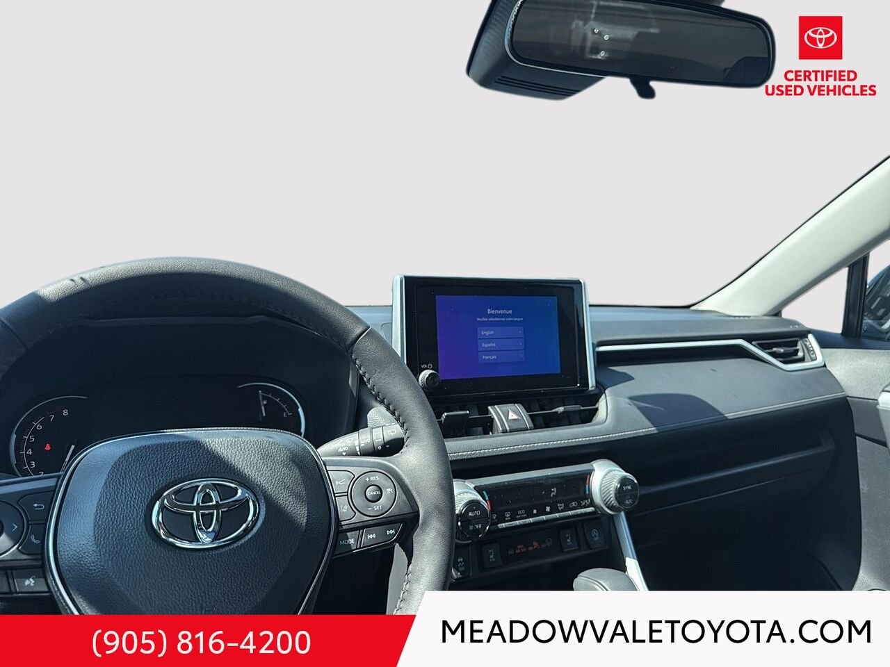 2025 Toyota RAV4 Sunroof, Power Drivers Seat, Heated Front Seats and Steering Wheel, Power Trunk, 17" Alloy's Midnight Black Metallic Mississauga - photo #44