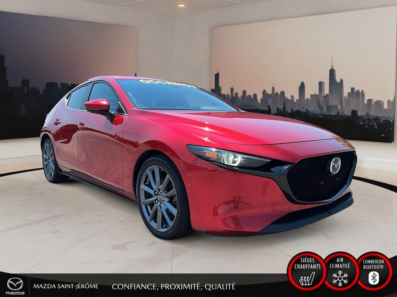 2019 Mazda Mazda3 Sport GT | TOIT OUVRANT | MAGS | AUTOMATIQUE | Red Saint-Jérôme - photo #3