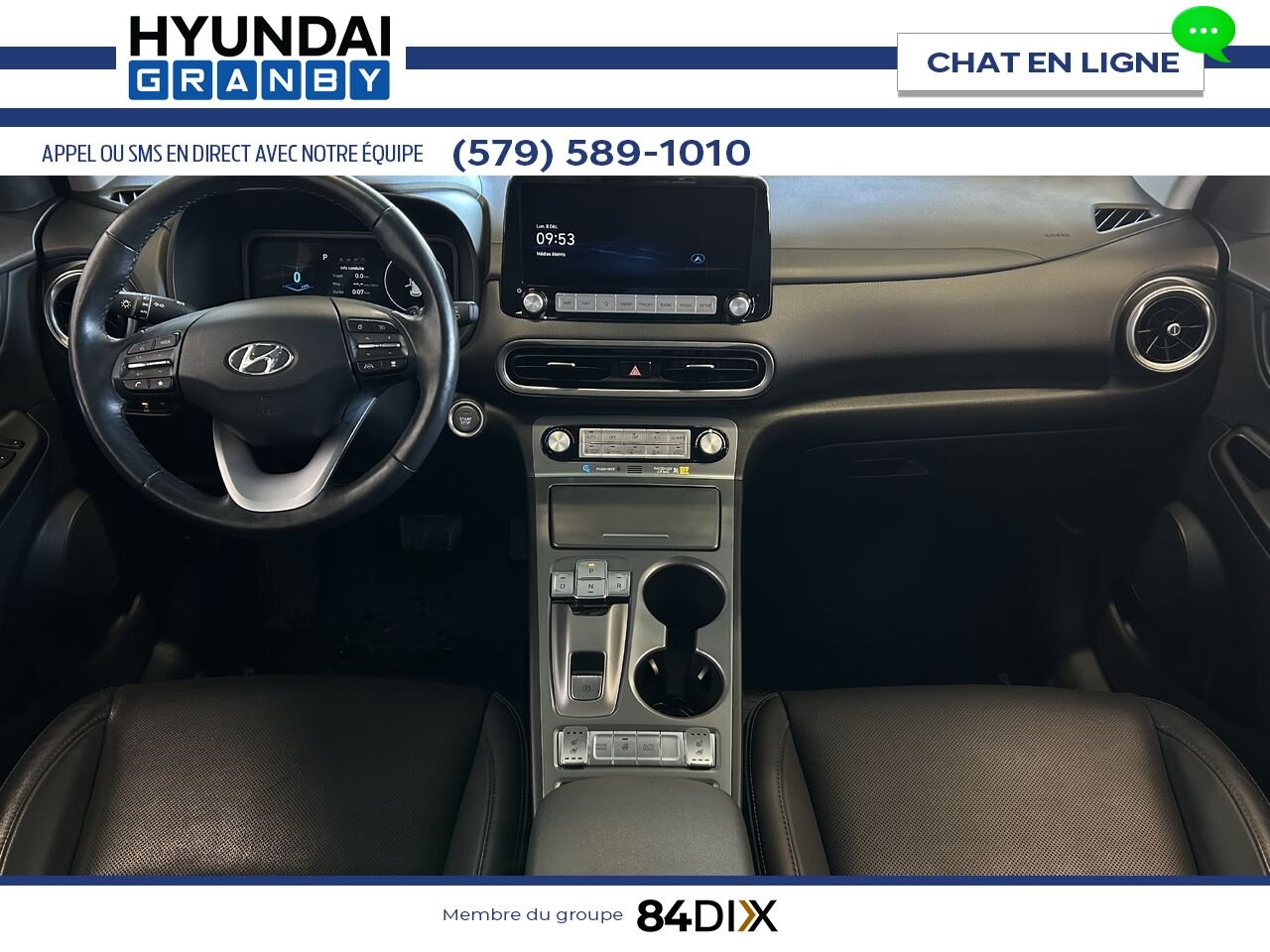 Hyundai Kona électrique 2023 Blanc Granby - photo #14