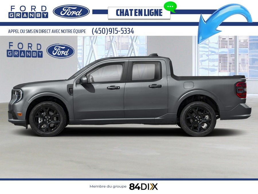 Ford Maverick Lobo Haut de gamme cabine SuperCrew TI 2025 Gris carbonisé métallisé