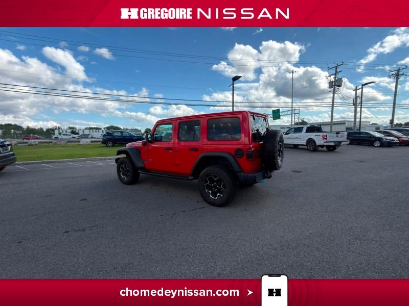 Jeep Wrangler CH7258 | Unlimited Rubicon 4xe Cuir * Caméra * Carplay 2021 Rouge Laval - photo #7