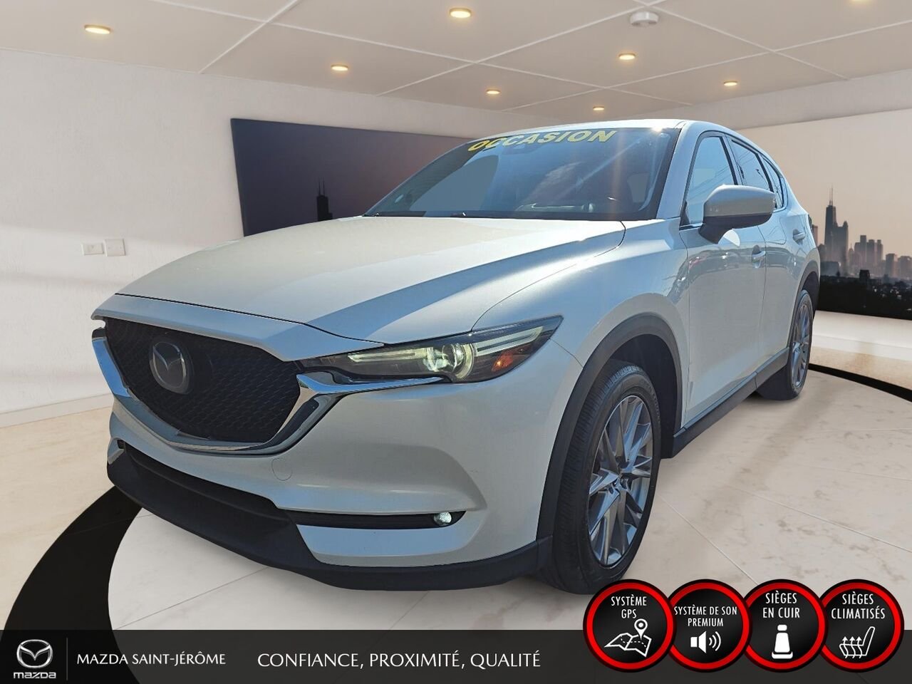 2019 Mazda CX-5 GT | TOIT OUVRANT | CUIR | AWD | White Saint-Jérôme - photo #0